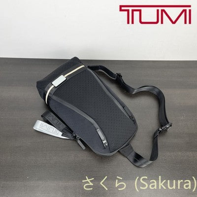 tumi TAHOE Sky Sling Black 798683IK Bag One Shoulder Rare Model Nylon/Leather
