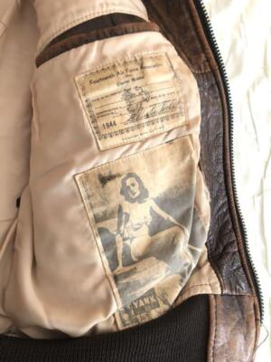 AVIREX Type G-1 Vintage S size men's leather jacket brown