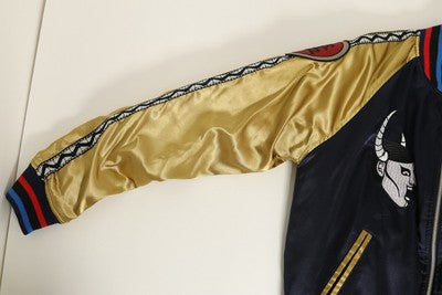 【M or L】PUNK DRUNKERS x Kinnikuman Reversible Skajan Jacket Navy gold Black acs