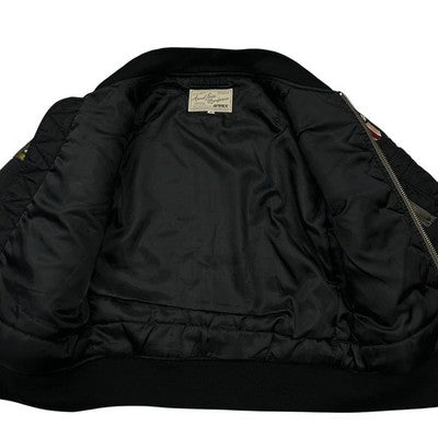 Avirex MA-1 Flight Jacket Flying Tiger Men's Black Size M Embroidered Patches