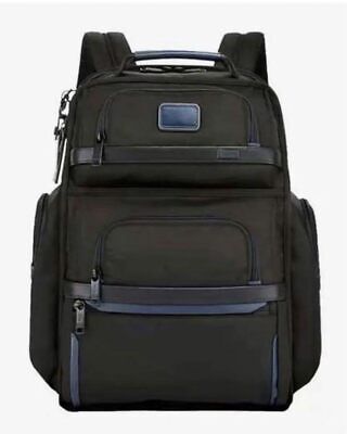 TUMI ALPHA3 Brief Pack Backpack Business Nylon Black Blue Line