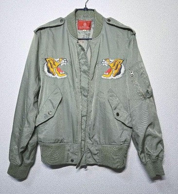 Avirex MA-1 Sukajan flight jacket embroidered Philippines map Tailor M Green