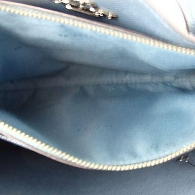 Coach Python Pattern 2way Shoulder Bag Handbag Zip bag Grey Lrather Women's
