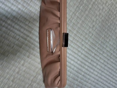 Longchamp Purse Clutch Bag Pouch Second bag Handbag Party Bags Brown Leather