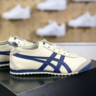 Check Description Sizes 23.5-28cm Onitsuka Tiger Sneakers MEXICO 66 White Blue