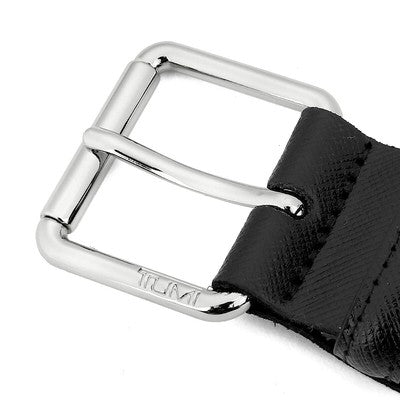 TUMI LEATHER Pin Buckle Belt Black BLACK TU0080