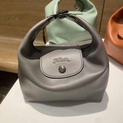 Longchamp Handbag Mini tote bag 2WAY shoulder bag Dark Gray Women's fashion