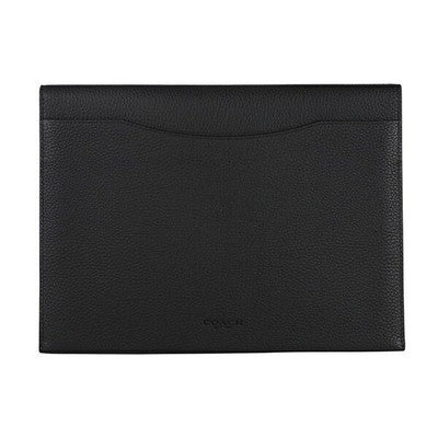 COACH Clutch/Second Bag Tablet Sleeve Briefcase Black Gunmetal  leather