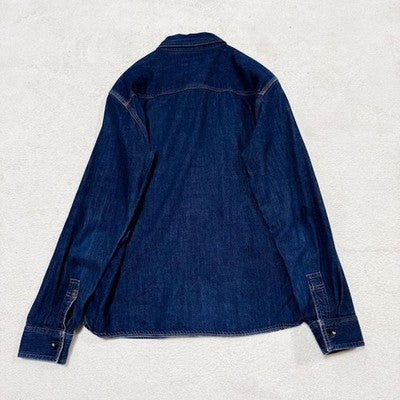 The Flat Head Denim Work Shirt Indigo Size 40 Denim Cotton One wash