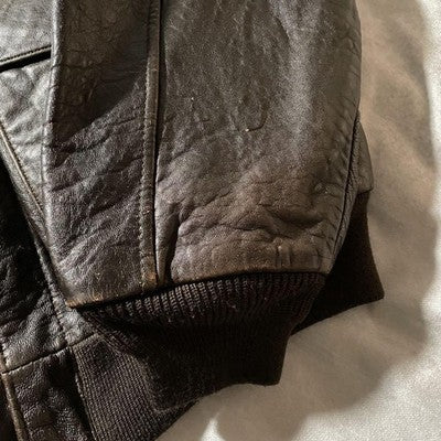 AVIREX A-2 Flight Jacket, Leather jacket L 50th Anniversary Edition Brown