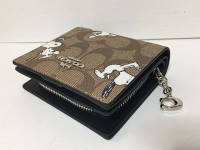 COACH PEANUTS Snoopy Wallet Bi-fold Coach C4591sp