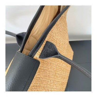 see description 2Size Longchamp Le Pliage Neo Tote Bag Handbag Brown Cotton