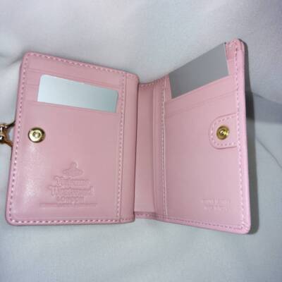 chose 3color Vivienne Westwood Bi-fold Wallet 88VV706 Black Rose Pink