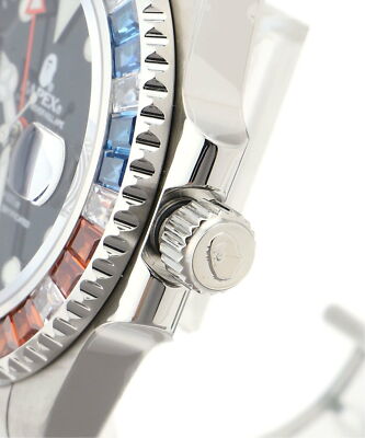 check description A BATHING APE TYPE 2 BAPEX CRYSTAL STONE wristwatch Men