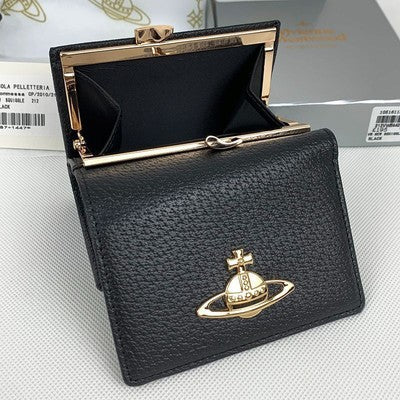 see description 4colors Vivienne Westwood Tri-fold Wallet, Clasp Wallet 13VV138