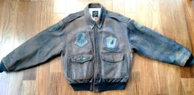 AVIREX TYPE A-2 Flight Jacket Top Gun S Size Men's Brown