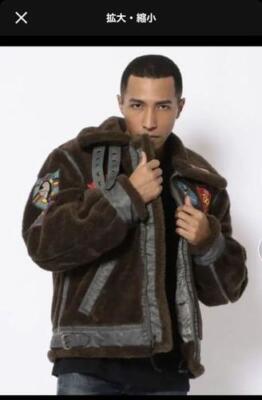 AVIREX Retro Boa B-3 Top Gun Jacket XL Polyester Black 783-2952004