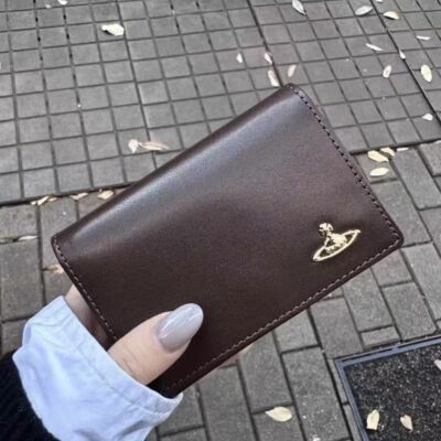 Vivienne Westwood  small wallet Folding Wallet Multi-Card Pocket Brownsp