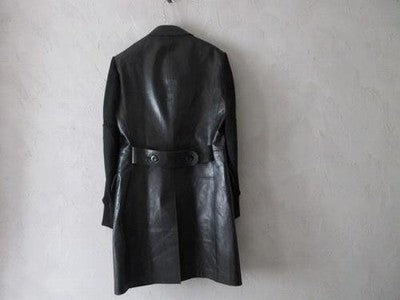 JUNYA WATANABE COMME des GARCONS leather coat Black Size XS Cowhide