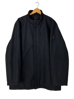 Size-XL TUMI T-TECK Full Zip Jacket Men's Black Polyester Long Length Coat
