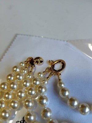 Vivienne Westwood pearl necklace broken gold choker with accessories new