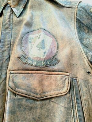 AVIREX TYPE A-2 Flight Jacket Top Gun S Size Men's Brown