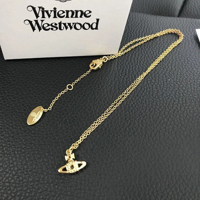 Vivienne Westwood Reina Necklace Orb Gold Total length 40cm Box included