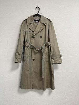 JUNYA WATANABE COMME des GARÇONS Trench Graphic Print Coat Size XS Olive