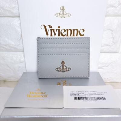 Vivienne Westwood Card Case 933VW168 Wallet Embossed Card Holder grey