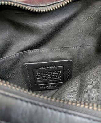 COACH F73336 Shoulder Bag Crossbody Handbag Leather Black Logo monogram Men's