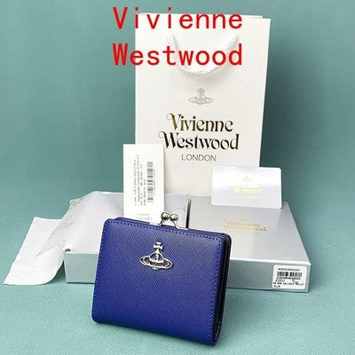 Vivienne Westwood Bi-fold Wallet Clasp Wallet Tri-fold 43V631 Blue