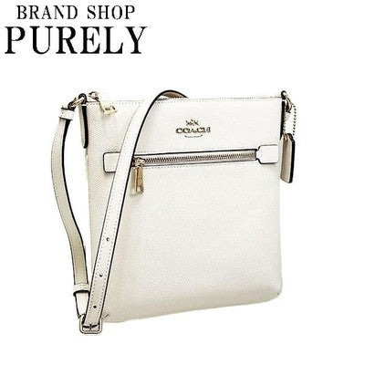COACH Shoulder Bag Leather Mini Rowan File Bag Crossbody Purse CE871 IMCHK Chalk