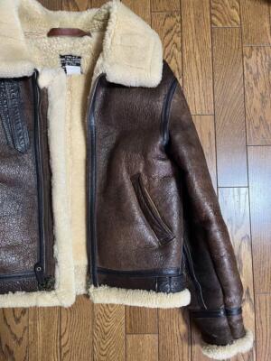 AVIREX flight jacket B-3 S size shearling leather Equipment Unisex