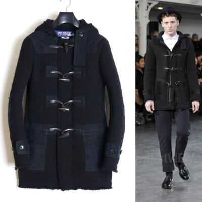 Comme des Garcons Junya Watanabe Man 11AW Mohair Blend Wool Duffel Coat S Size