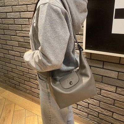 Longchamp Handbag Mini tote bag 2WAY shoulder bag Dark Gray Women's fashion