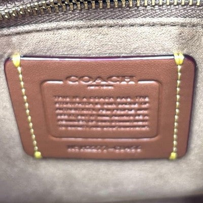 Sale COACH Field Tote 22 2way Shoulder Bag PVC Leather Horse and Carriage C8456