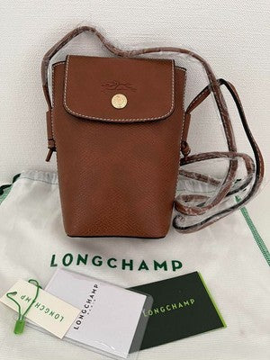 Longchamp Epurée Crossbody Bags Shoulder Bags Smartphone cases Brown Leather