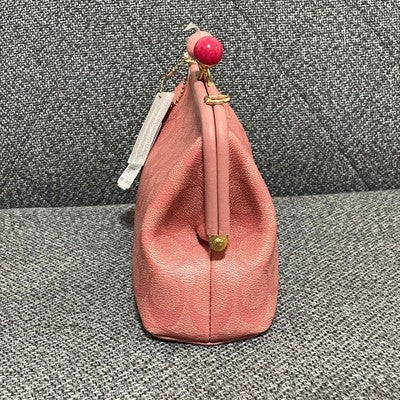 Coach C1452 Chain Shoulder Bag 2WAY PVC Leather Pink Women's Brand New Unused