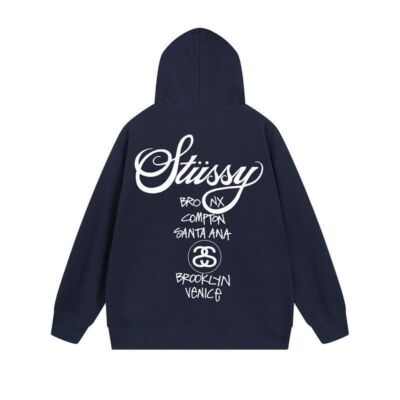 check description size S-XL STUSSY Hoodie Thin Long Sleeve Outerwear Zip Hoodie