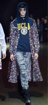 2019AW Junya Watanabe College Parka Floral Docking Dress Good Condition NA