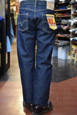 see description IRON HEART Jeans IH-634S 21OZ Straight Selvedge Model Denim