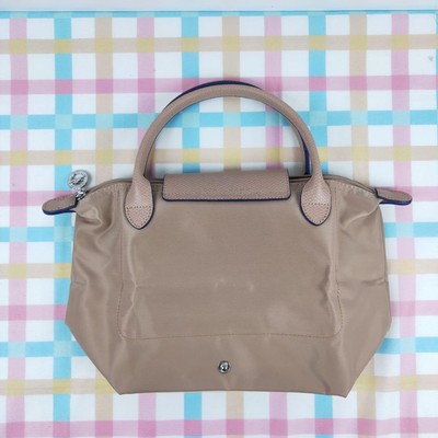 Longchamp Le Pliage S  Tote Bag Handbag collapsible Outlet Light brown NEW