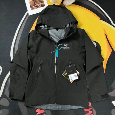 Arcteryx alpha SV Jacket Black Mountain Parka Men's Black Available in Sizes