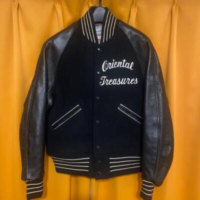 size 36 38 40 WHITESVILLE Award Varsity jacket Men WV10936/937 black tiger Used