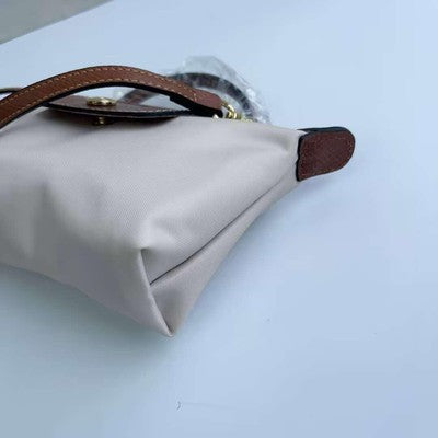 Longchamp XS size Tote Bag Handbag nylon bag Shoulder bag Ivory/PAPIER