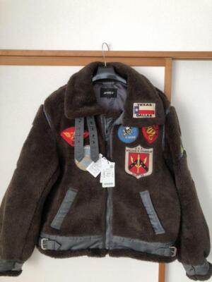 AVIREX Retro Boa B-3 Top Gun Jacket XL Polyester Black 783-2952004