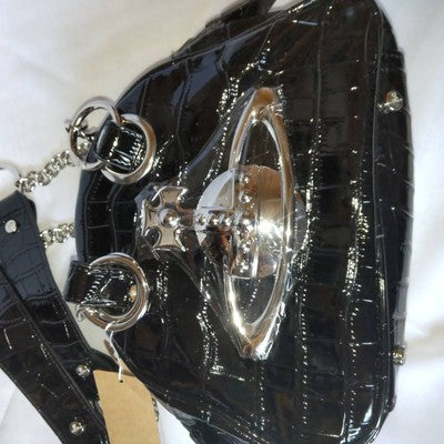 Vivienne Westwood ARCHIVE ORB Chain Handbag shoulder chain bag Crocodile Pattern