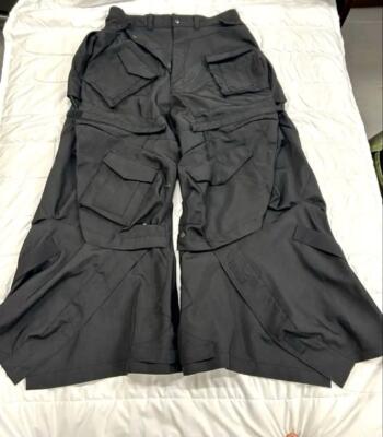 Junya Watanabe Comme des Garcons ASYMMETRIC CARGO PANTS Black Men's