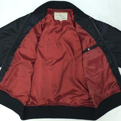 AVIREX Nylon Stadium Jacket Stars and Stripes Black sizeL American Casual