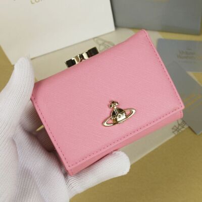 see description Multicolor Vivienne Westwood tri-fold wallet Card Pocket Leather